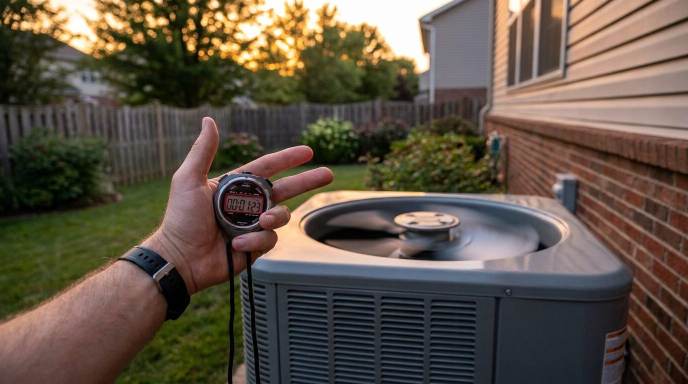 AC compressor cycling on and off rapidly at a Victorville home