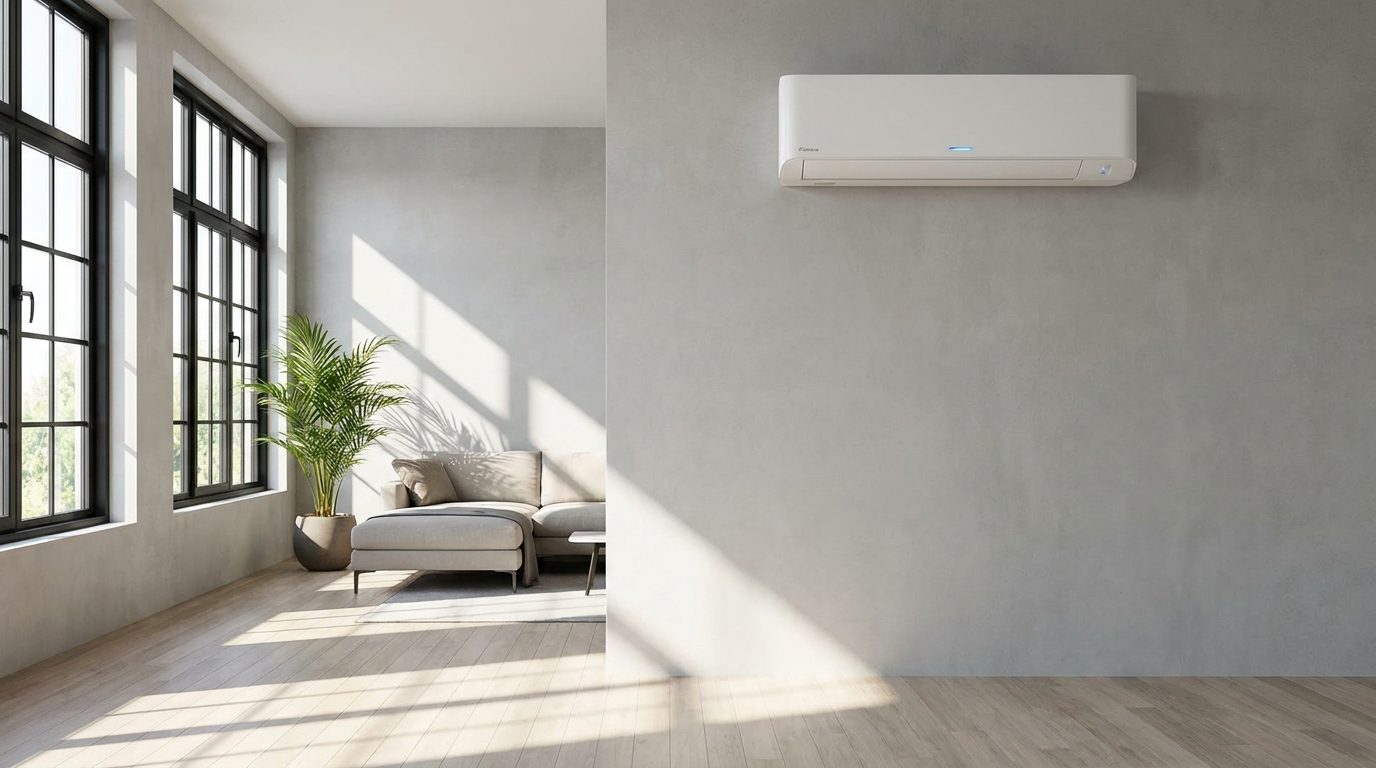 Daikin ductless mini split installed in a High Desert ADU by JC Energy Solutions