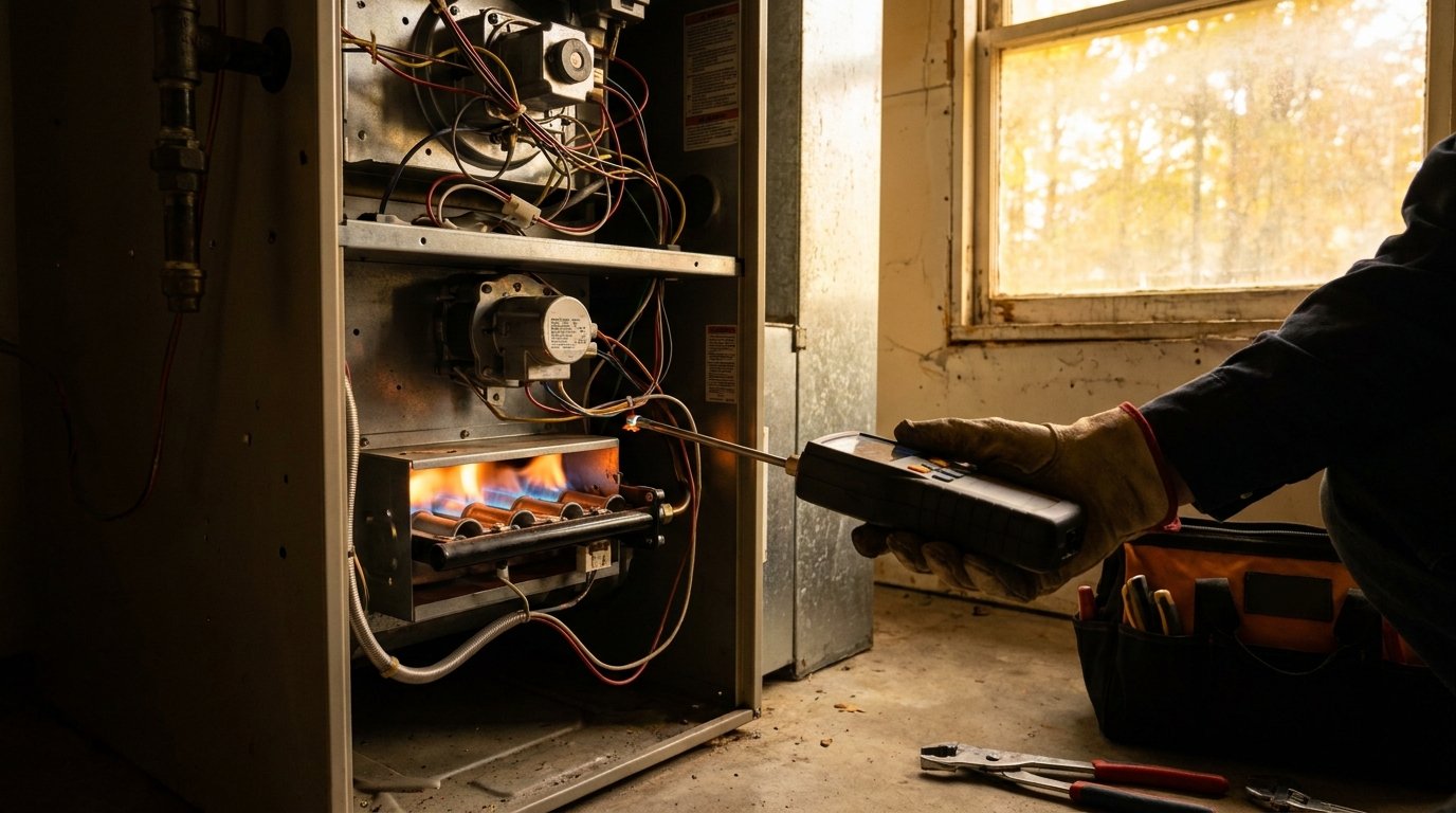 Furnace tune-up cost in the High Desert: gas furnace inspection