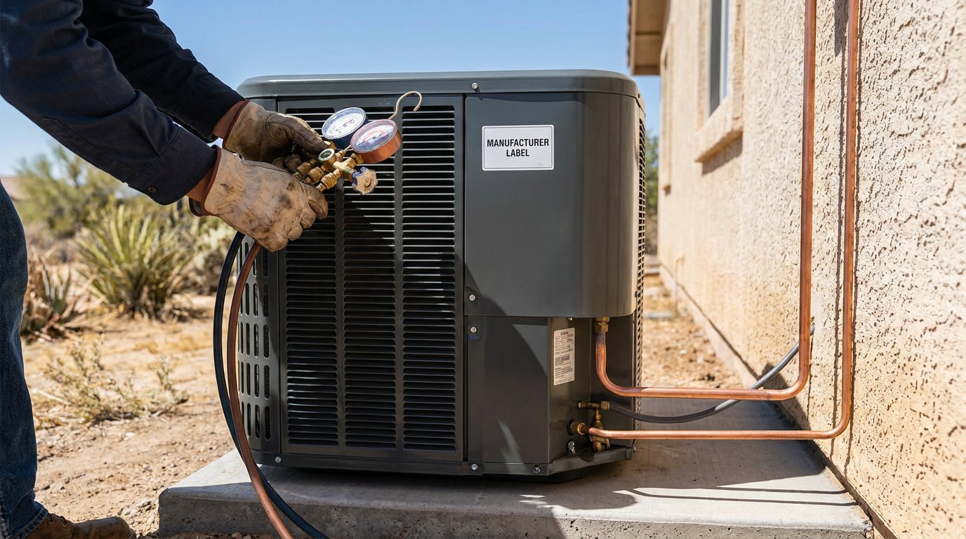 Heat pump installation cost in the High Desert: outdoor condenser unit