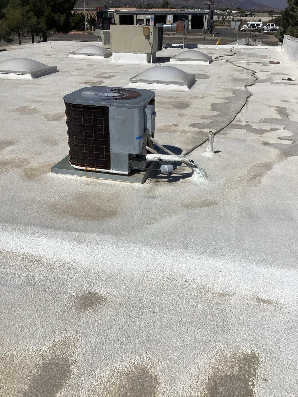 Commercial rooftop HVAC unit installed by JC Energy Solutions, HVAC service in Helendale & Oro Grande, California