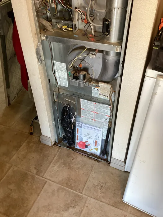 Gas furnace serviced by JC Energy Solutions, HVAC maintenance and tune-ups in the High Desert