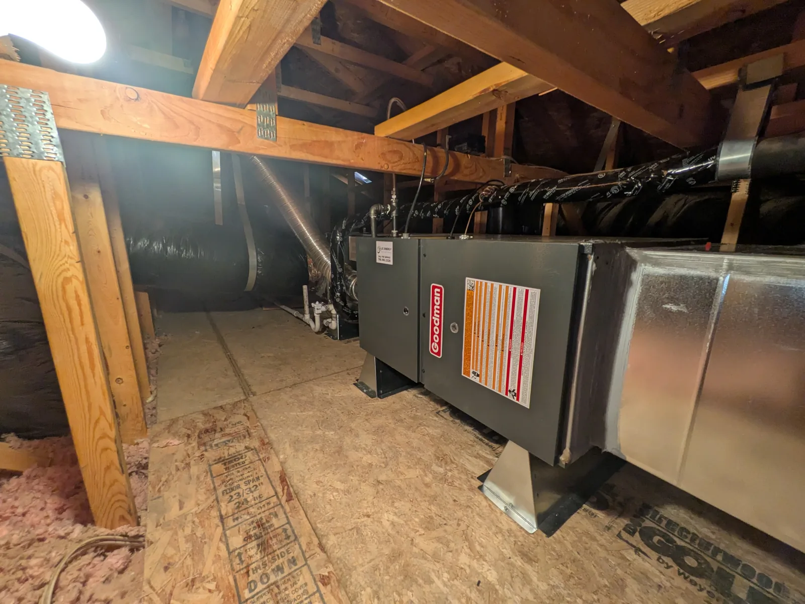Gas furnace and air handler, JC Energy Solutions HVAC service across the High Desert and Inland Empire